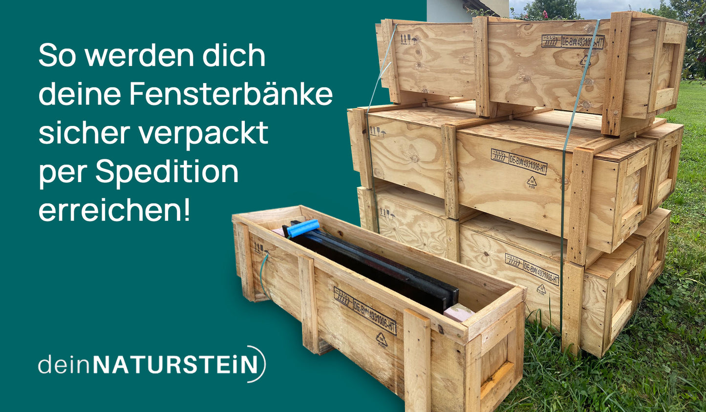 Der Hingucker – Natursteinfensterbank aus Kalkstein